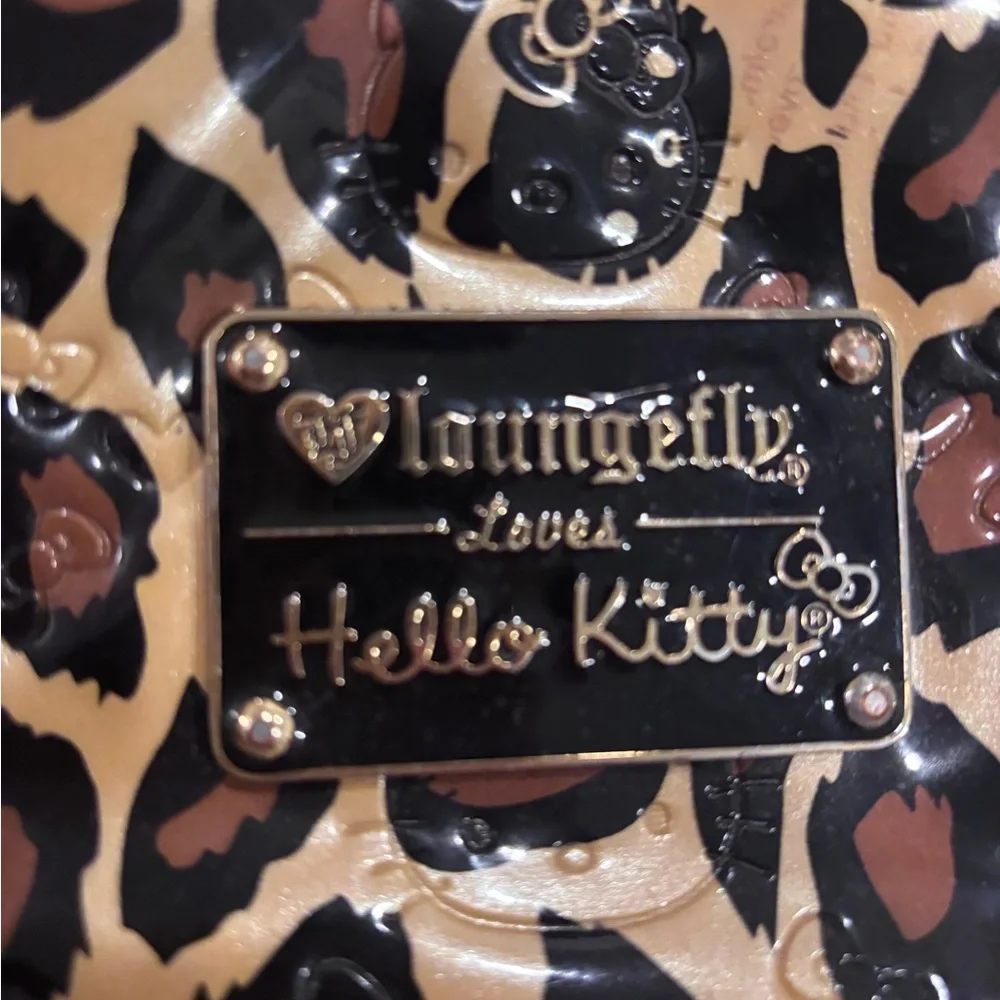 Hello Kitty Loungefly ♥️Lovers Black and Brown Patterned Bag